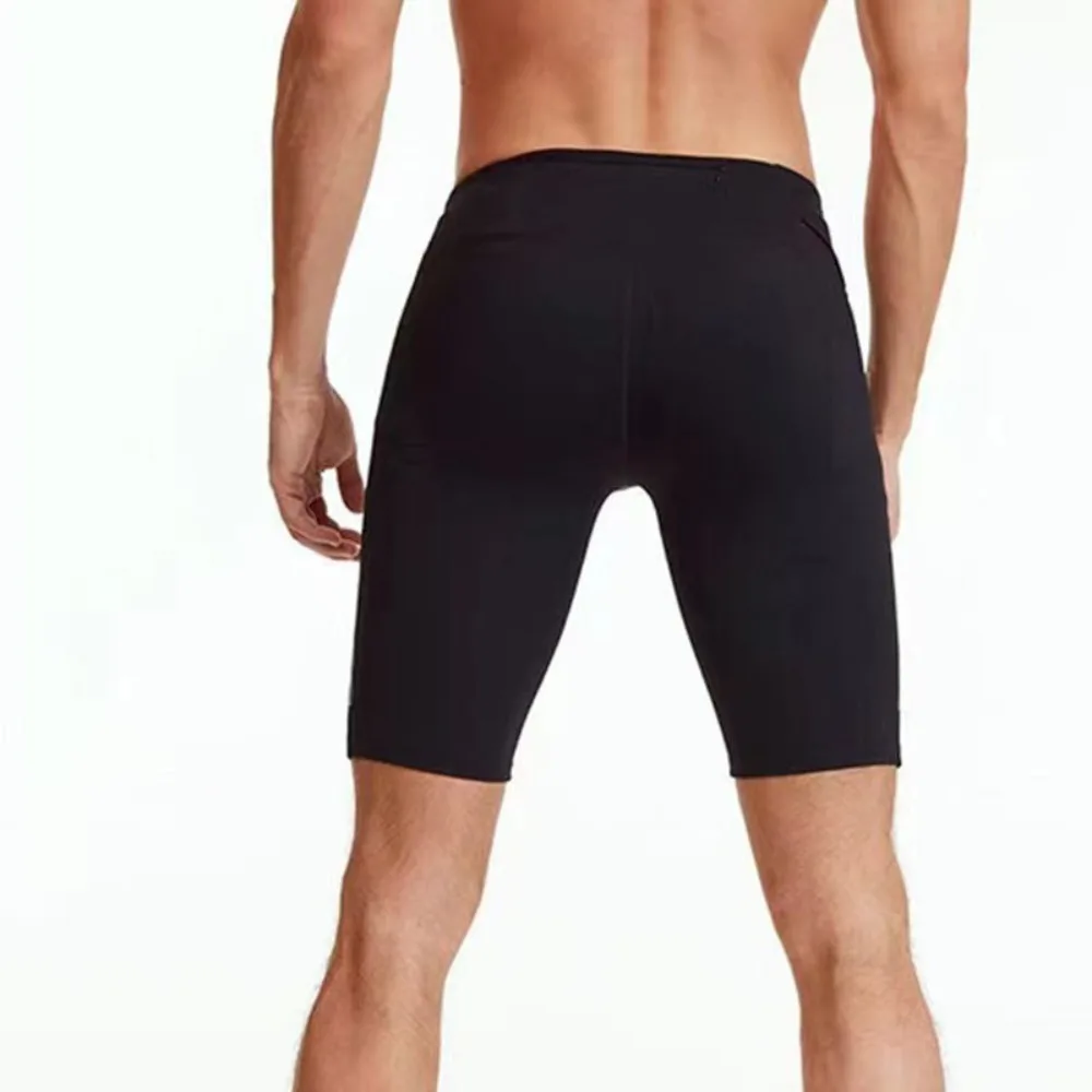 2026New men's sports short elastic casual elastic five-point pants summer tight elastic fitness training five-point pants TD02