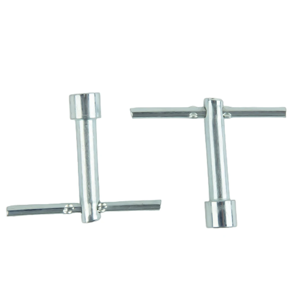 Chave sextavada com alça em forma de T, driver de porca profunda, ferramentas de aço para mecânico, ferramentas manuais, uso de ferramentas múltiplas, 2 PCs, 10mm