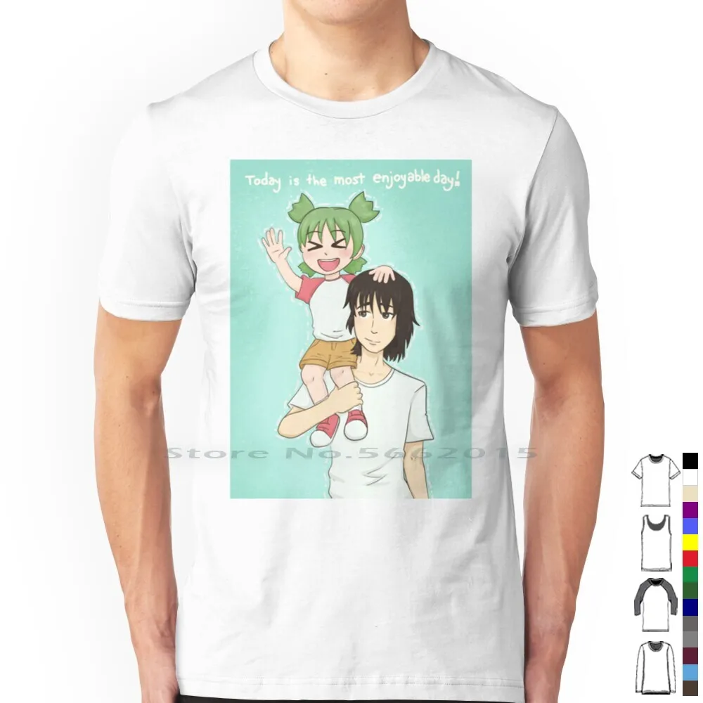 The Most Enjoyable Day T Shirt 100% Cotton Yotsubato Yotsuba Koiwai 404 Girl Yousuke Koiwai Azumanga Daioh Short Long Sleeve