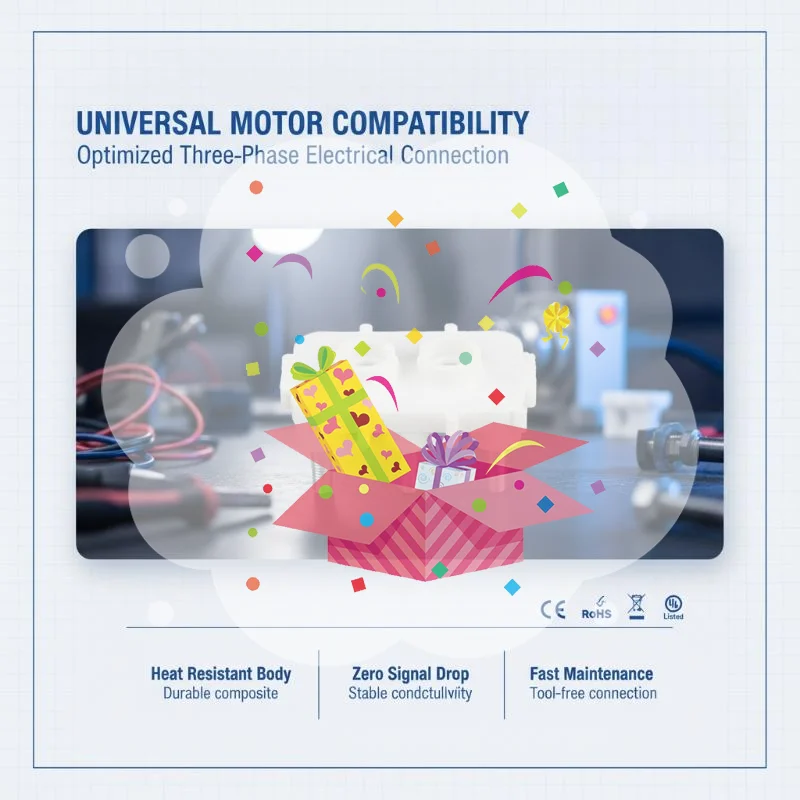 Three Phase Motor Connecting Terminal Plate High Conductivity Motor Terminal Block for Home Appliance Motor Maintenance