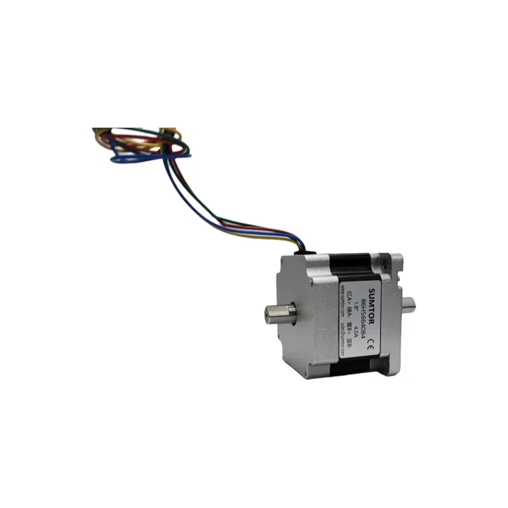 3N.m 4-Wire NEMA 34 محرك متدرج طول الجسم 66 مم تيار 4A زاوية الخطوة 1.8 °   محرك متدرج بعمود إخراج واحد/مزدوج على شكل حرف D