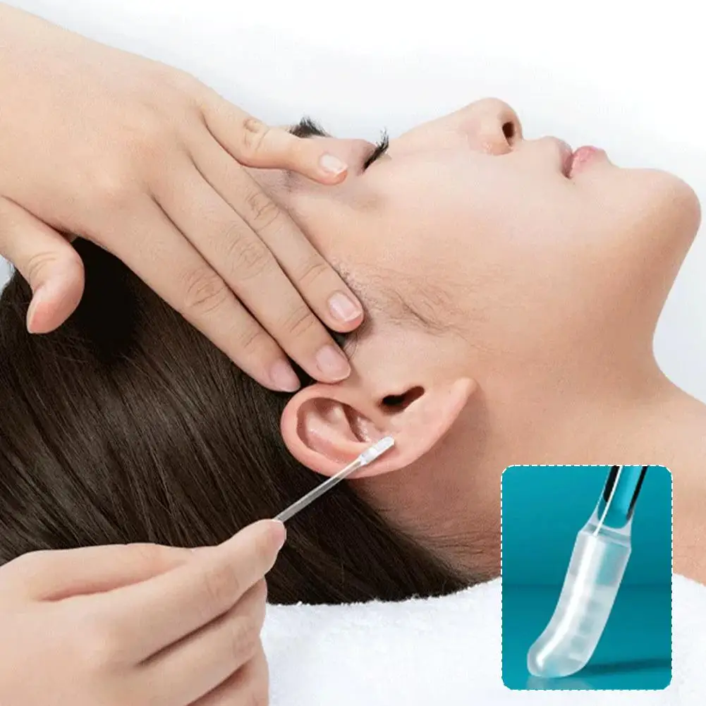 24Pcs Sticky Ear Cleaning Sticks Soft Silicone Adhesive Tips Ear Wax Remover Gentle Ear Care Tool For Adults Kids Personal Hygie