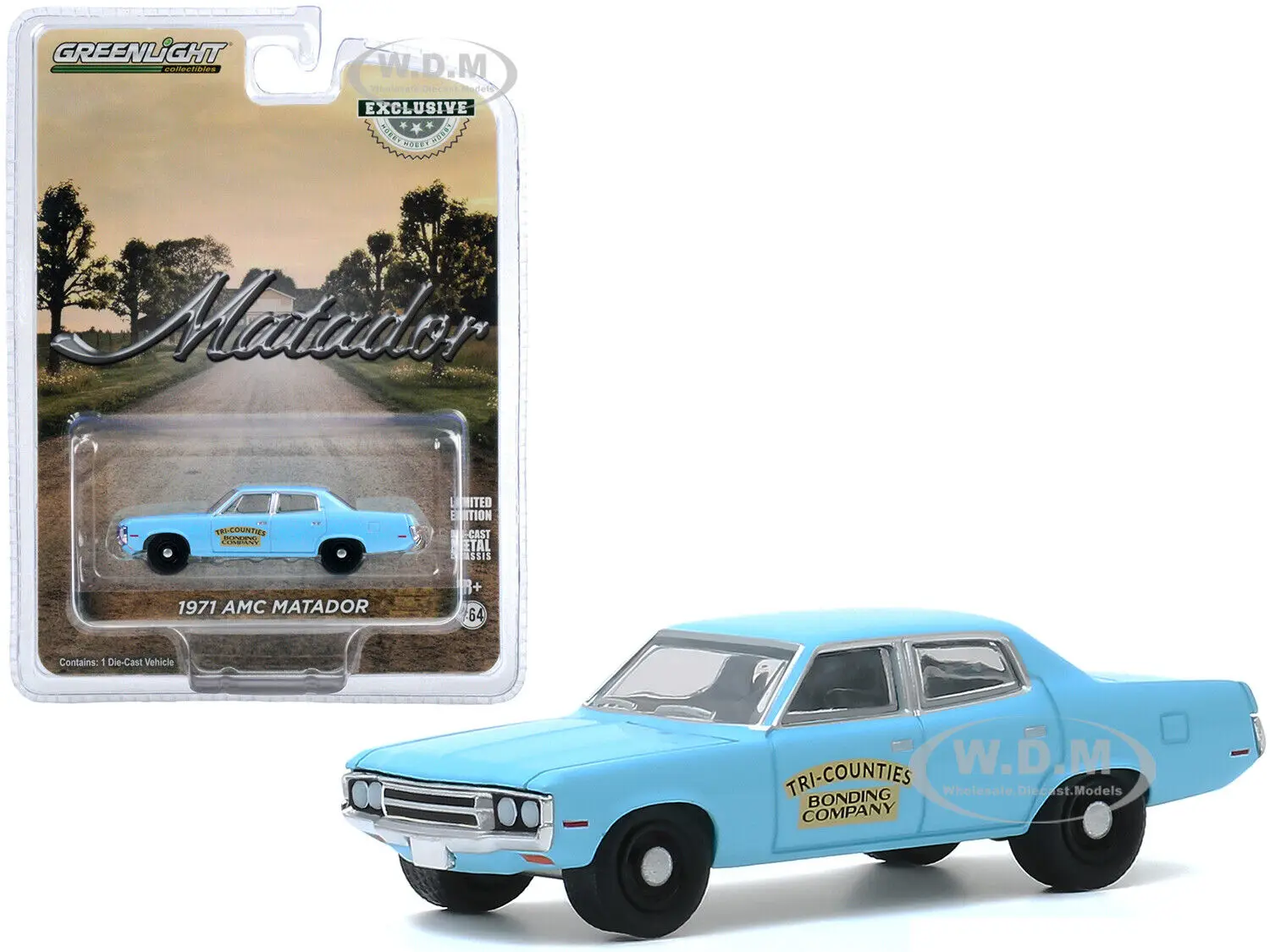 

GreenLight 1:64 1971 AMC Matador High Simulation Alloy Car Model Collectible Toy Gift Souvenir Display Ornament