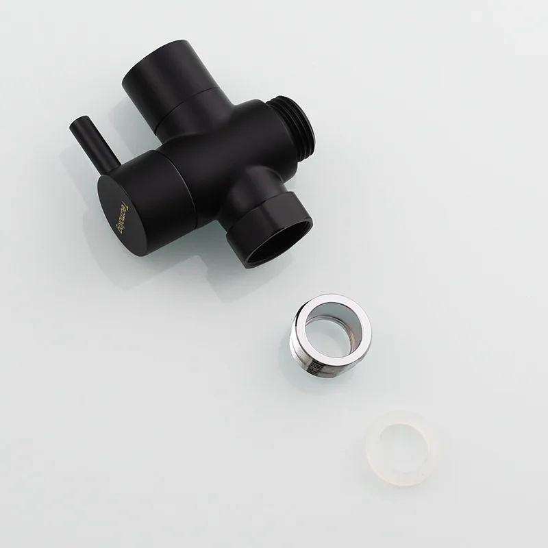 2025 Brass Chrome Plated Shower Hose Water Divider Valve Inner 22 Outer 24 Faucet Water Divider Conversion Valve One In Two Out