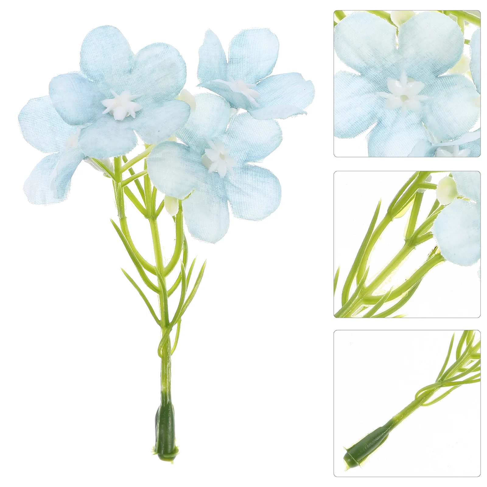 

20 Pcs Artificial Flower Hydrangea Flowers Fake Decor for Decoration Hair Accessories Decorate Hydrangeas Wedding Silk