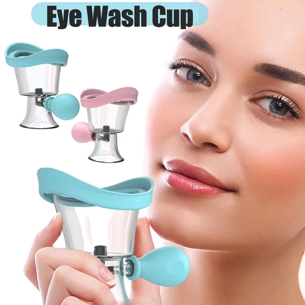 1pcs Soft Silicone Eye Wash Cups Eyes Cleaner Flushing Rinse Cups Resuable Bath Eyewash Cups for Students