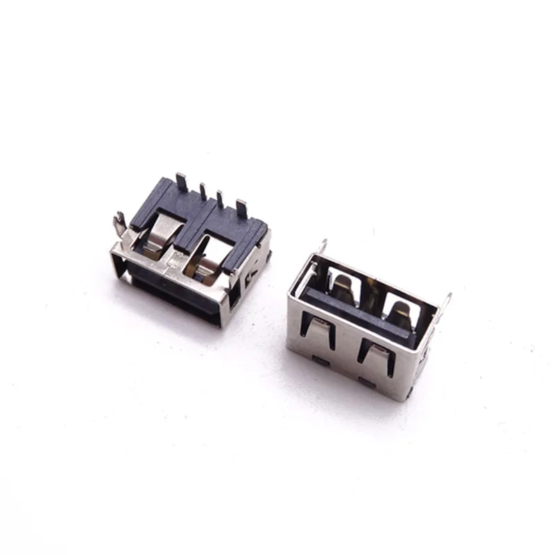 For high current USB female seat  short body 10.0 front two pins plug board 6.5H can pass 5A current straight edge