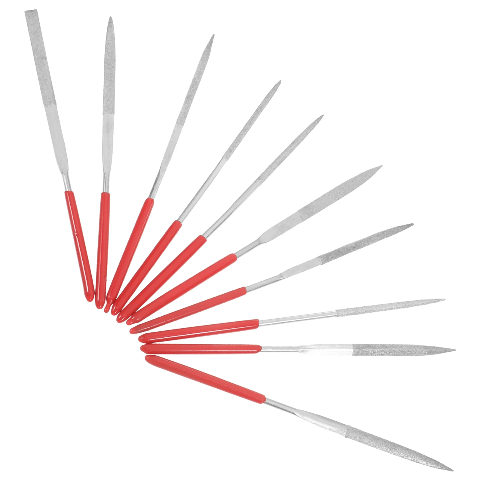 

10Pcs Metal File Set Miniature Files Various Shapes Multipurpose for Jewelry Guitar Fret Polishing and Metal Crafts