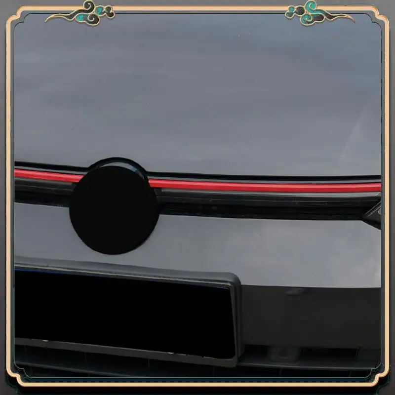 

Red Car Front Bumper Grille Decoration Strip Trim Cover For Golf 8 MK8 2020 2021