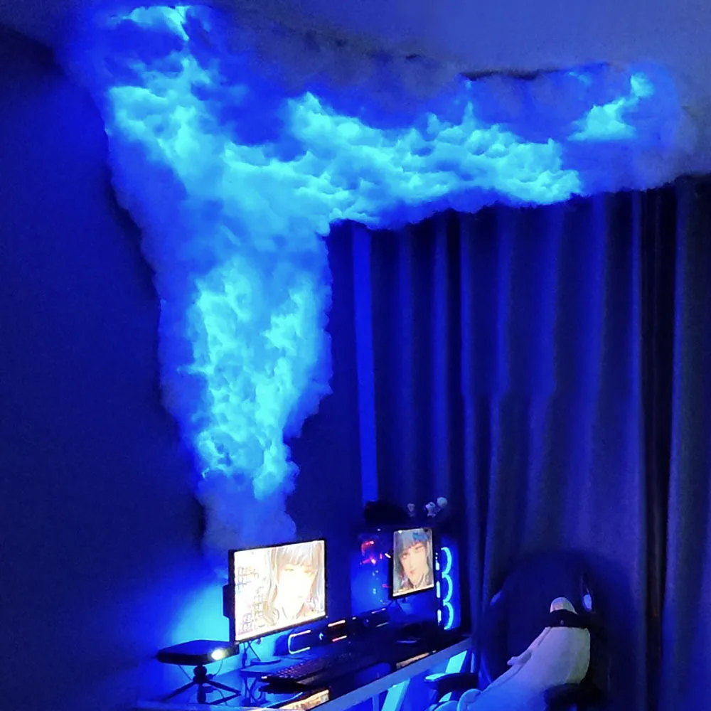 RGB Thunder Cloud Lamp Led , DIY Creative Cloud Lights Strip， Gaming Room Wall Light Bar Atmosphere Party Festival Decor Lights