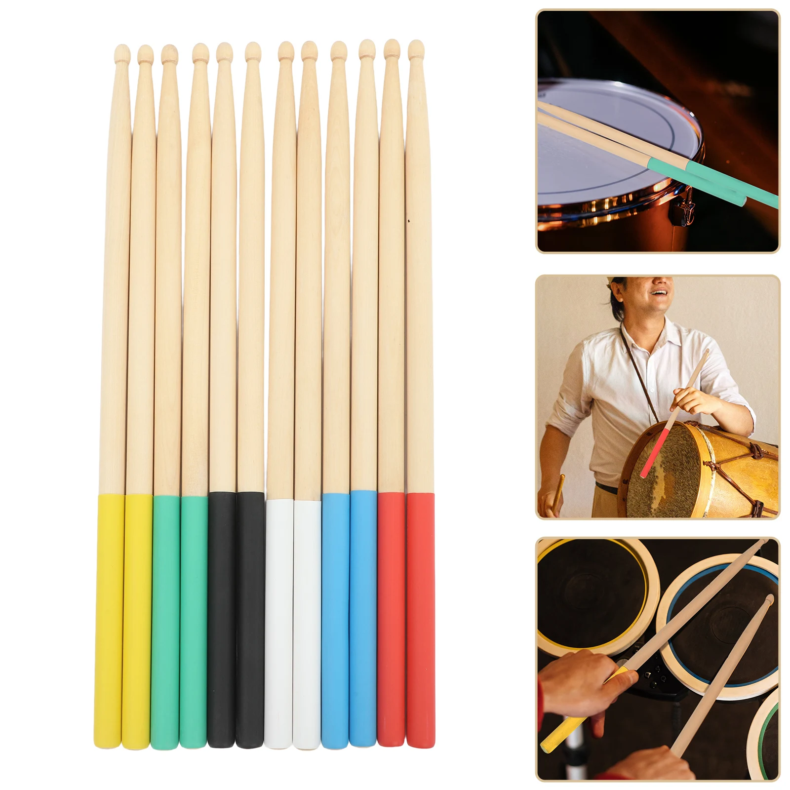 

Anti-slip Drum Stick Instrument Sticks Snare Drumsticks for Electronic Percussion Music
