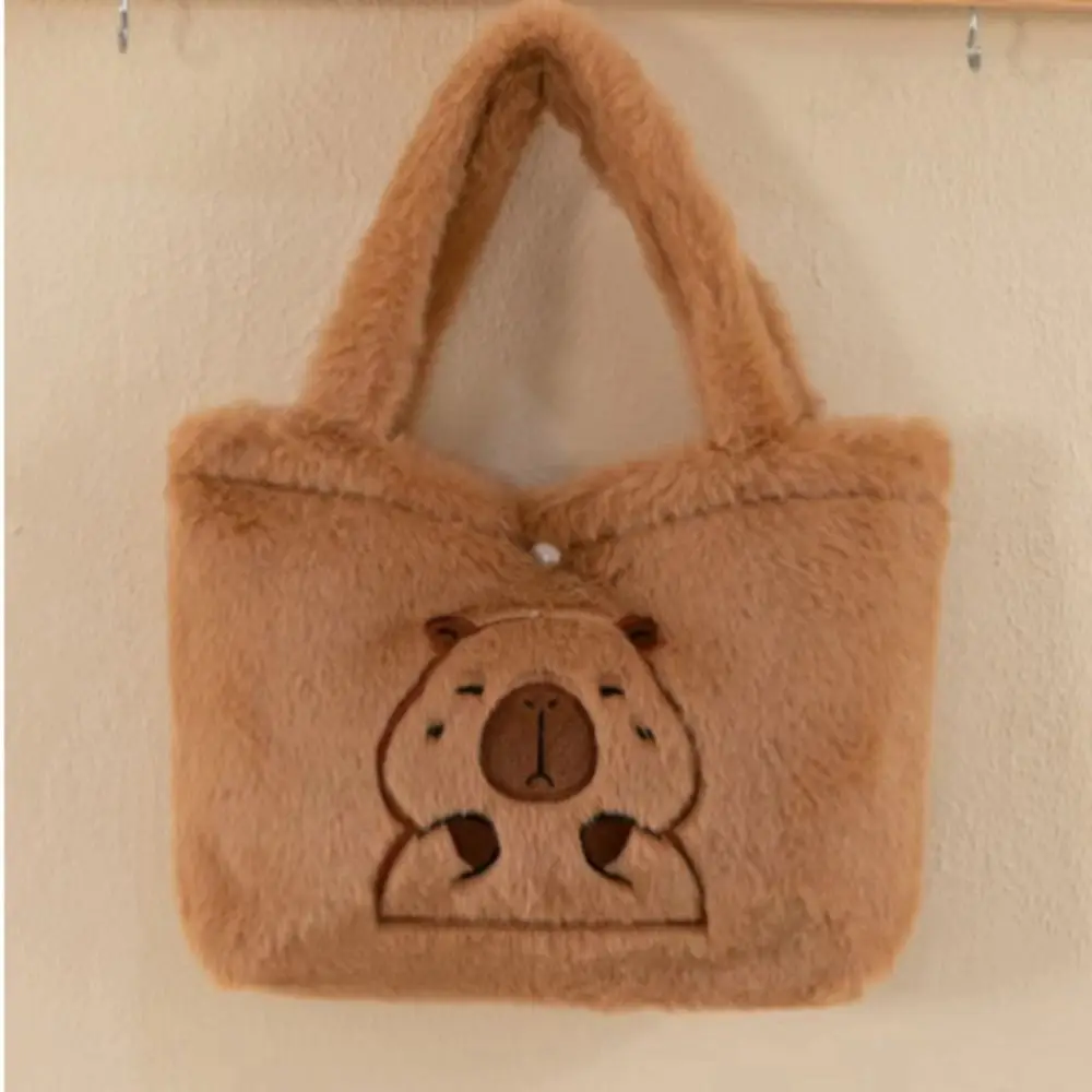 

Gift Cute Capybara Handbag Simple Daily Storage Bag Commuting Cartoon Capybara Tote