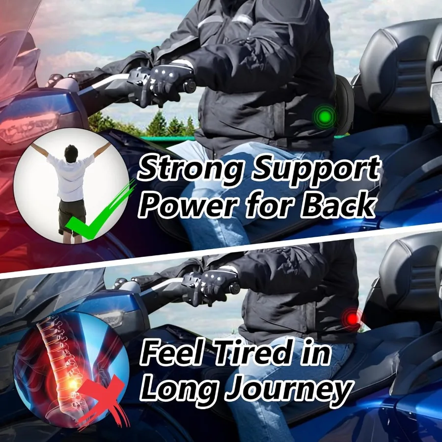 مسند ظهر مبطن للسائق قابل للتعديل مع مسند خلفي للراكب الأمامي وحقيبة تخزين لـ Can Am Spyder RT RTS RT Limited 20102019 Enh