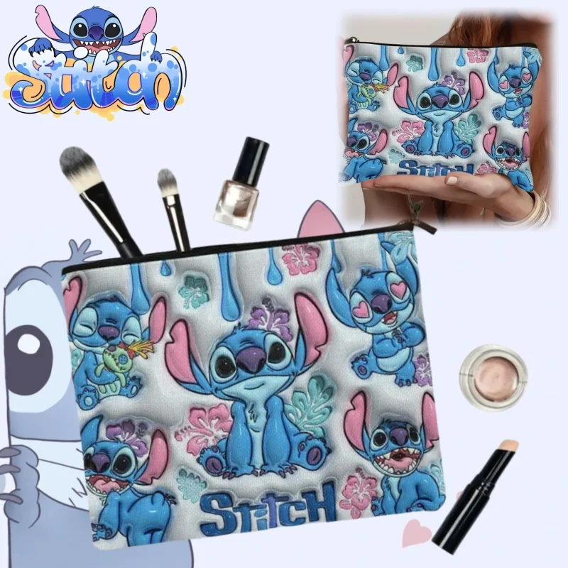 

Cartoon Cosmetic Bag Lilo & Stitch Stitch Portable Storage Bags Large-capacity Cosmetic Washing Bag Stitch Outdoor Coin Purse