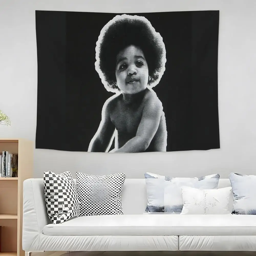 

Гобелен EastCoast HipHop The Notorious B.I.G., многофункциональное домашнее украшение для гостиной, спальни, общежития, высококачественная мягкая ткань