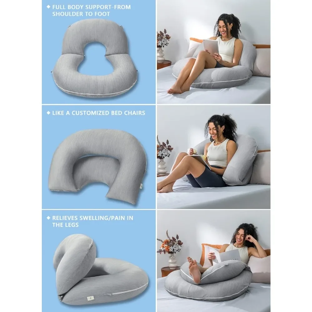 Reading Pillow, Back Pillow for Sitting in Bed for Reading