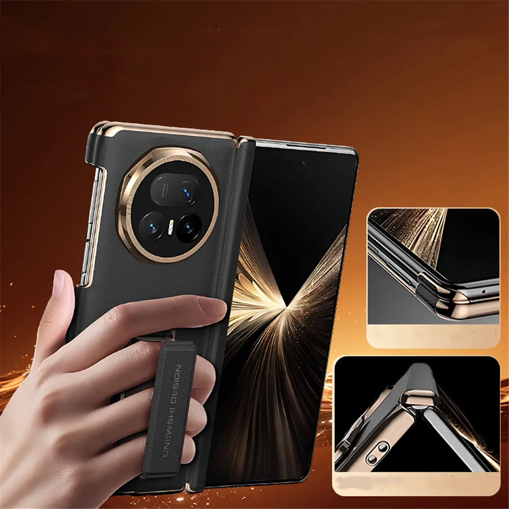 Premium Genuine Leather Case For Honor Magic V5 MagicV5 Double