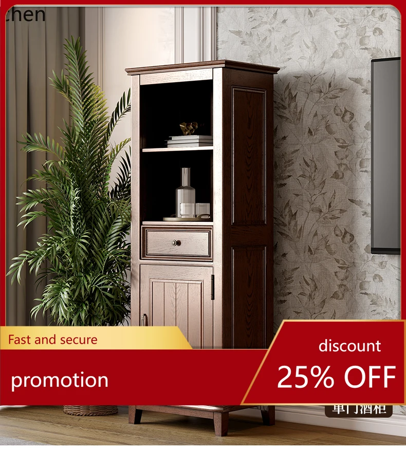 

ZML Solid Wood TV Cabinet Living Room Household Floor Storage Cabinet Integrated Coffee Table Set