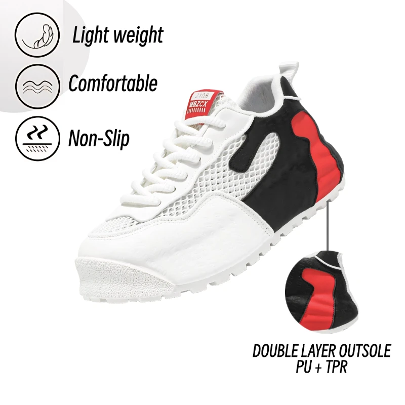 

LiveDay Men's Fashion Chunky Sneakers Breathable Mesh Designer Platform Height Increased Casual Shoes New Arrival for Men