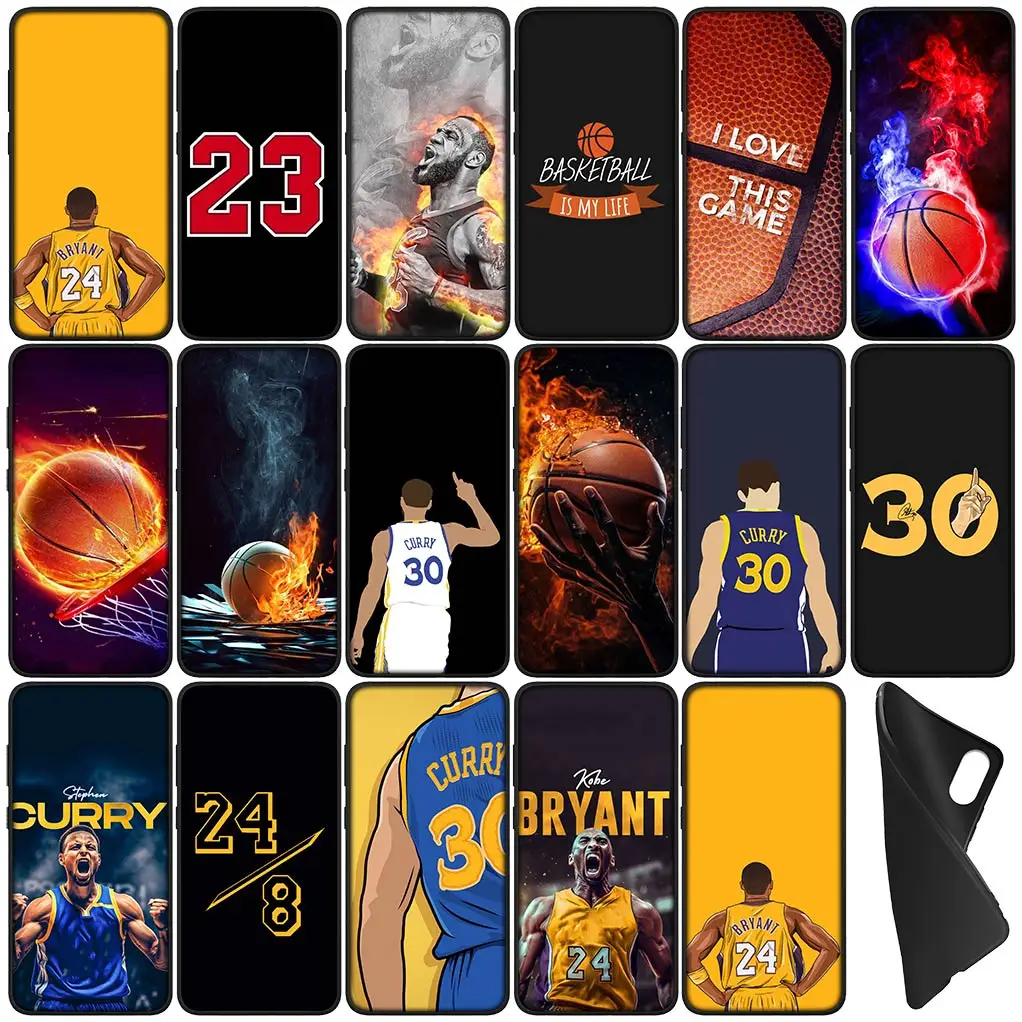 Basketball NO 24 30 23 Sports No24 No23 No30 Cover Phone Case for Xiaomi Redmi Note 13 13C A3 A3X Mi POCO F6 F5 X6 Pro + 5G 4G