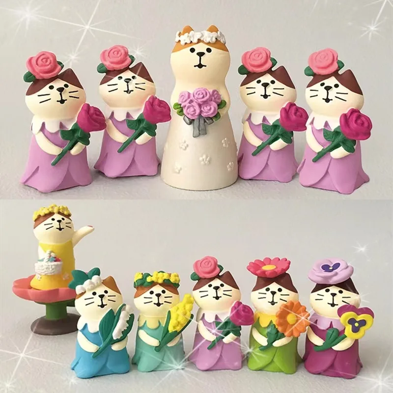Wedding Valentine Decoration Gift Micro-scenario Potted Cake Baby Car Decoration Ins Resin Crafts Small Ornaments