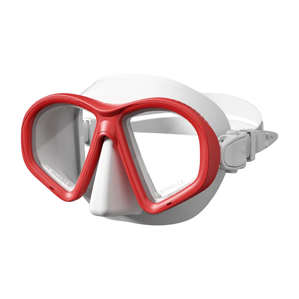 

Freediving Goggles with Near-Sighted Lenses Camera Mount Silicone Snorkeling Gear Diving Masks