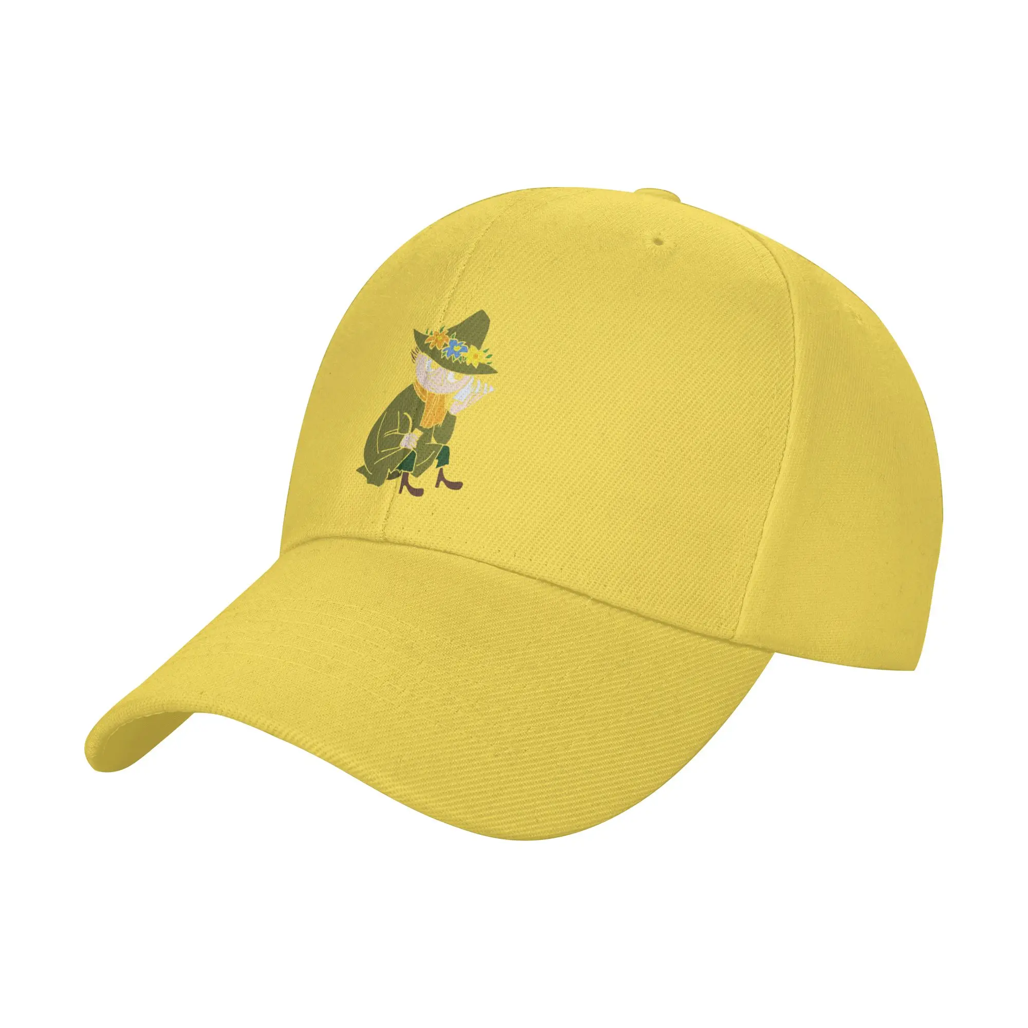Men Women Moomings Snufkin Sitting Cap Hip-Hop Baseball Cap Snapback Caps Dad Hat Sun Hat Adjustable Sports Cap Summer