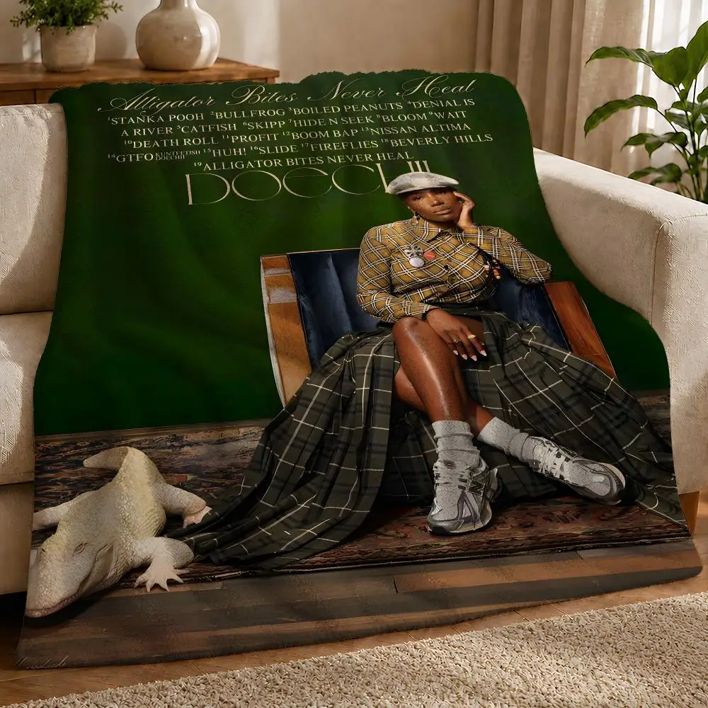 Rapper Doechii Modern Comfortable Full Color Urban Clean Finish Neutral Throw
