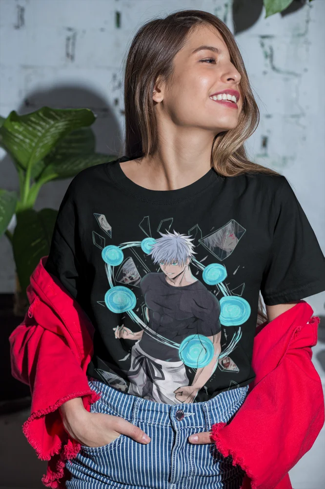 Gojo Satoru T-Shirt Megumi Itadori Yuji Jujutsu Kaisen Sukuna Horror Gift Shirt