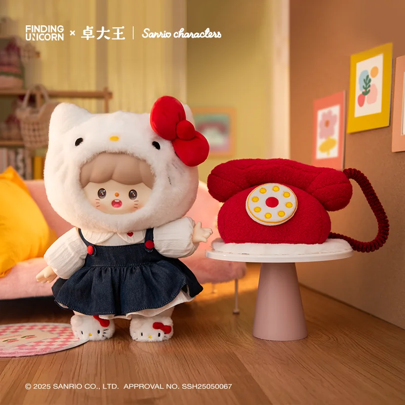 

Finding Unicorn Zhuo Dawang Sanrio Family Vinyl Plush Buddy Pairs Cute Connection Series Collectible Figure Decor Gift