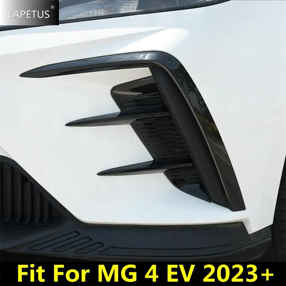 

Fit For MG 4 EV 2023 2024 Car Accessories Front Bumper Fog Lights Lamps Grille Grill Eyebrow Wind Knife Spoiler Decor Cover Trim