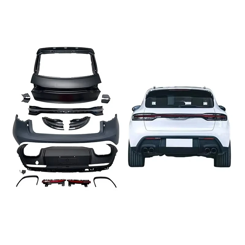 For Macan 2014-2018 Body Kits for Cars 95B Upgrade 2023 Model Rear Bumper Taillights, Brake Turn Signals