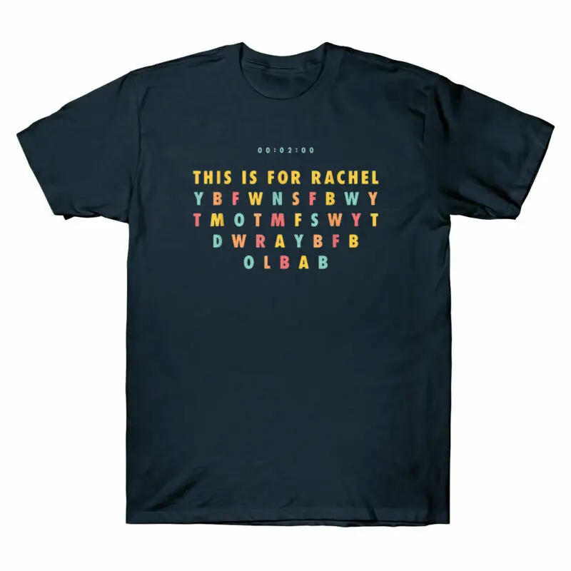 This Is for Rachel Voicemail Abbreviation Viral Colorful Funny Meme Men T-Shirt