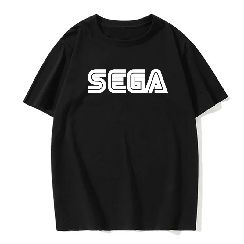 New Arrival Sega Logo Men T Shirts Summer Casual Short Sleeve Fashion Streetwear Harajuku Tshirt Korea Style Game Fans Male Tees