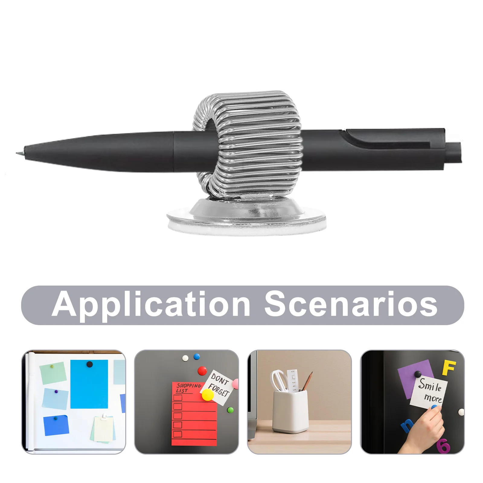 6pcs Compact Sturdy Pencil Clips Wear-Resistant Pen Holders Easy Carry For Nurses Postmen Home Office
