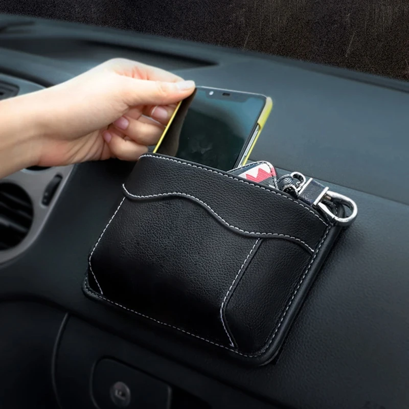 Car Storage Bag Advanced Side Insert Multi-functional Center Console Pocket Organizer Bag Between Front Seats Storage Box