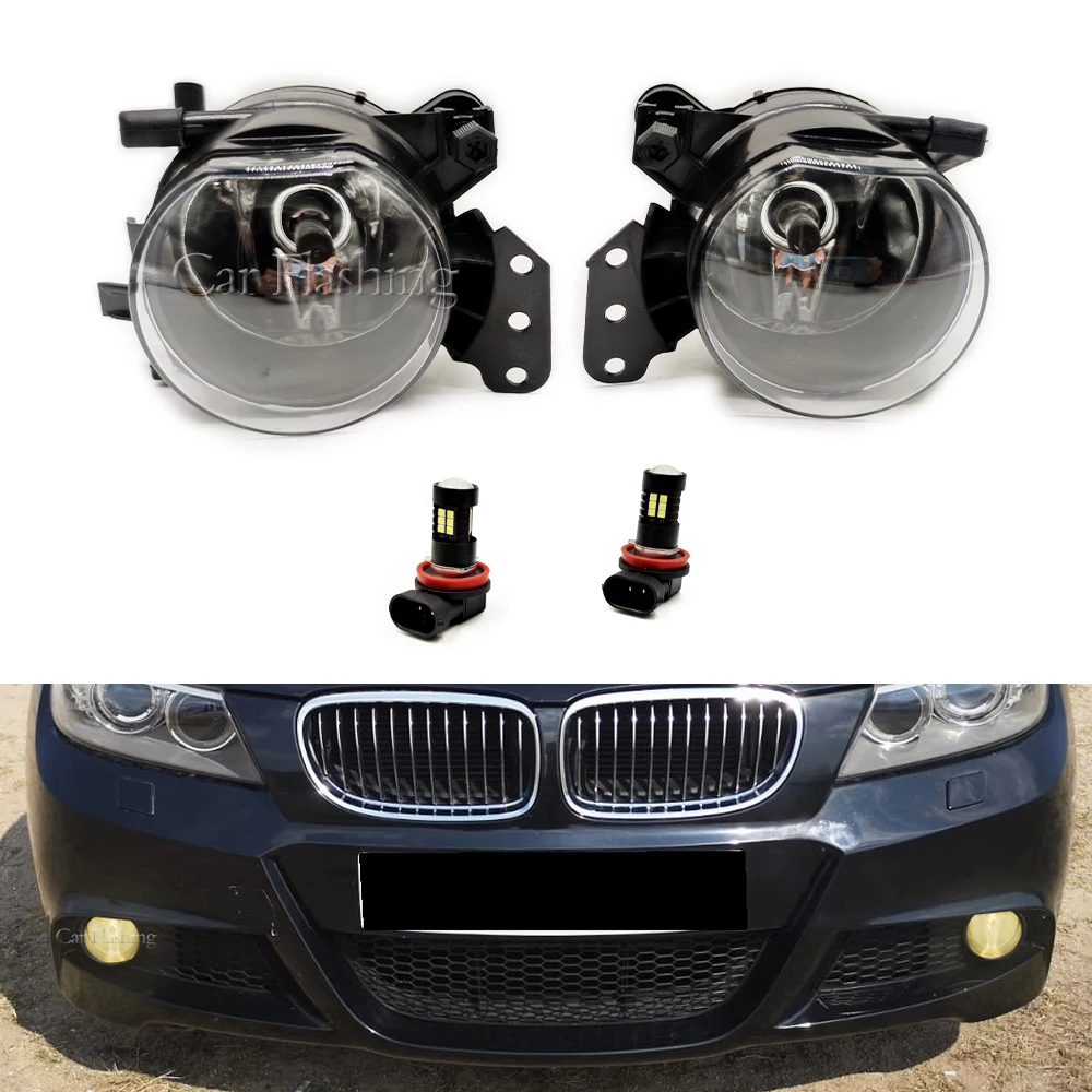 Fog Lights For BMW E60 E90 E46 E63 E61 323i 325i 525i Headlight LED Fog Lamps Halogen Foglights Accessories Assembly