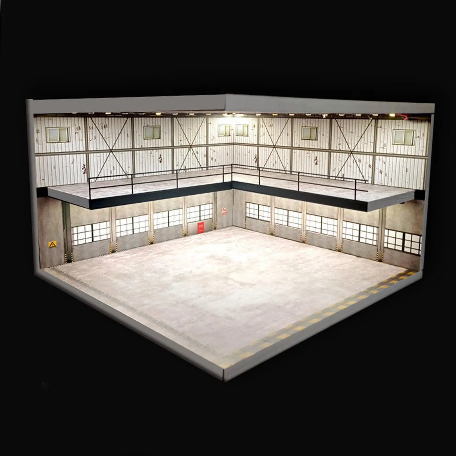 

Versatile 1 64 Model Car Display Case for Miniature Cars Storage LED Parking Lot Diorama Showcase