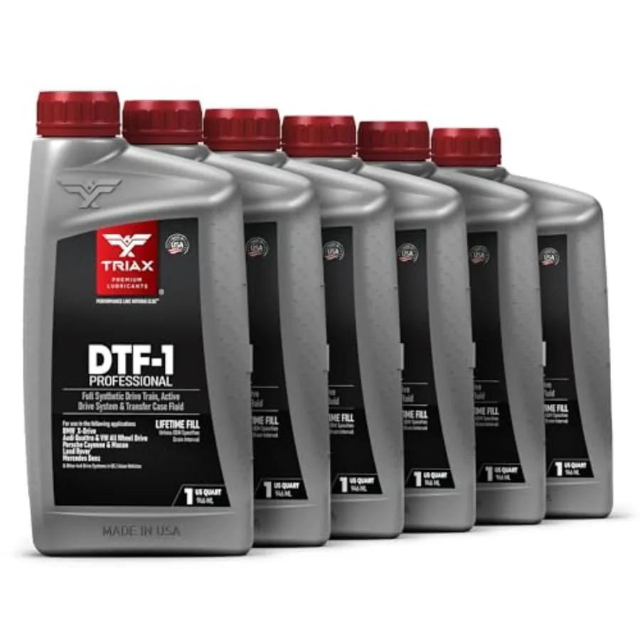 

DTF-1 Professional Transfer Case Fluid Full Synthetic Lifetime Fill All Season Down to -60 F Compatible with BMW Xdrive Audi/VW