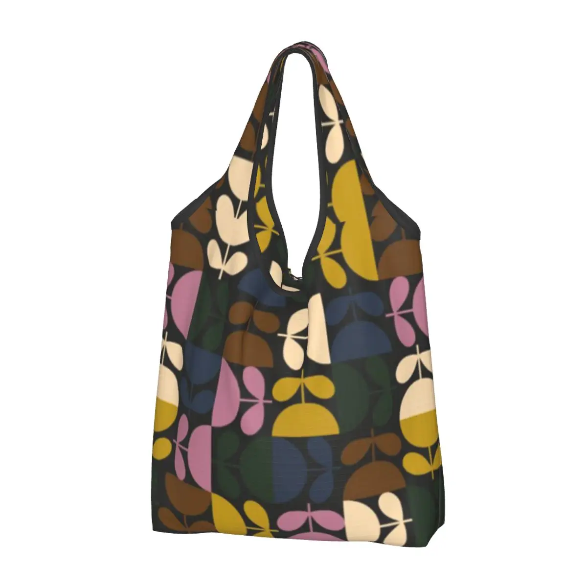 Reusable Orla Kiely Multi Stem Shopping Bag Women Tote Bag Portable Abstract Scandinavian Floral Grocery Shopper Bags