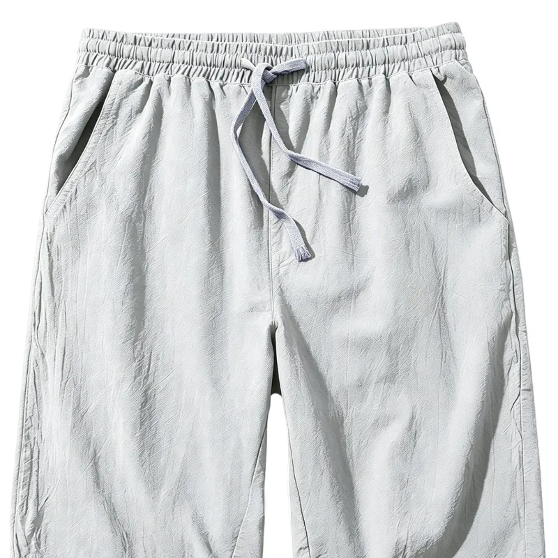 

Comfortable Gym Shorts Moisture Wicking Trousers with Pockets, Elastic Waist Breathable Shorts for Vacation Daily Wear