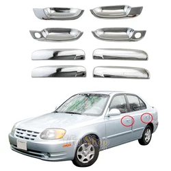 Yoyo Chrome Car Accessories Door Handle Bowl Cover Trim For Hyundai Accent Verna Brio LC GLS 1999 2000 2001 2002 2003 2004 2005