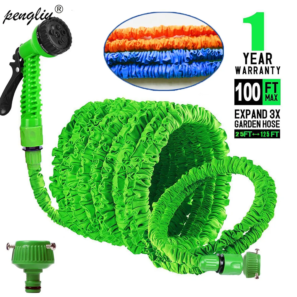 

Garden Hose Expandable Magic Flexible Water Hose 25FT-250FT EU Hose Plastic Hoses Pipe With Spray Gun To Watering Car Irrigation