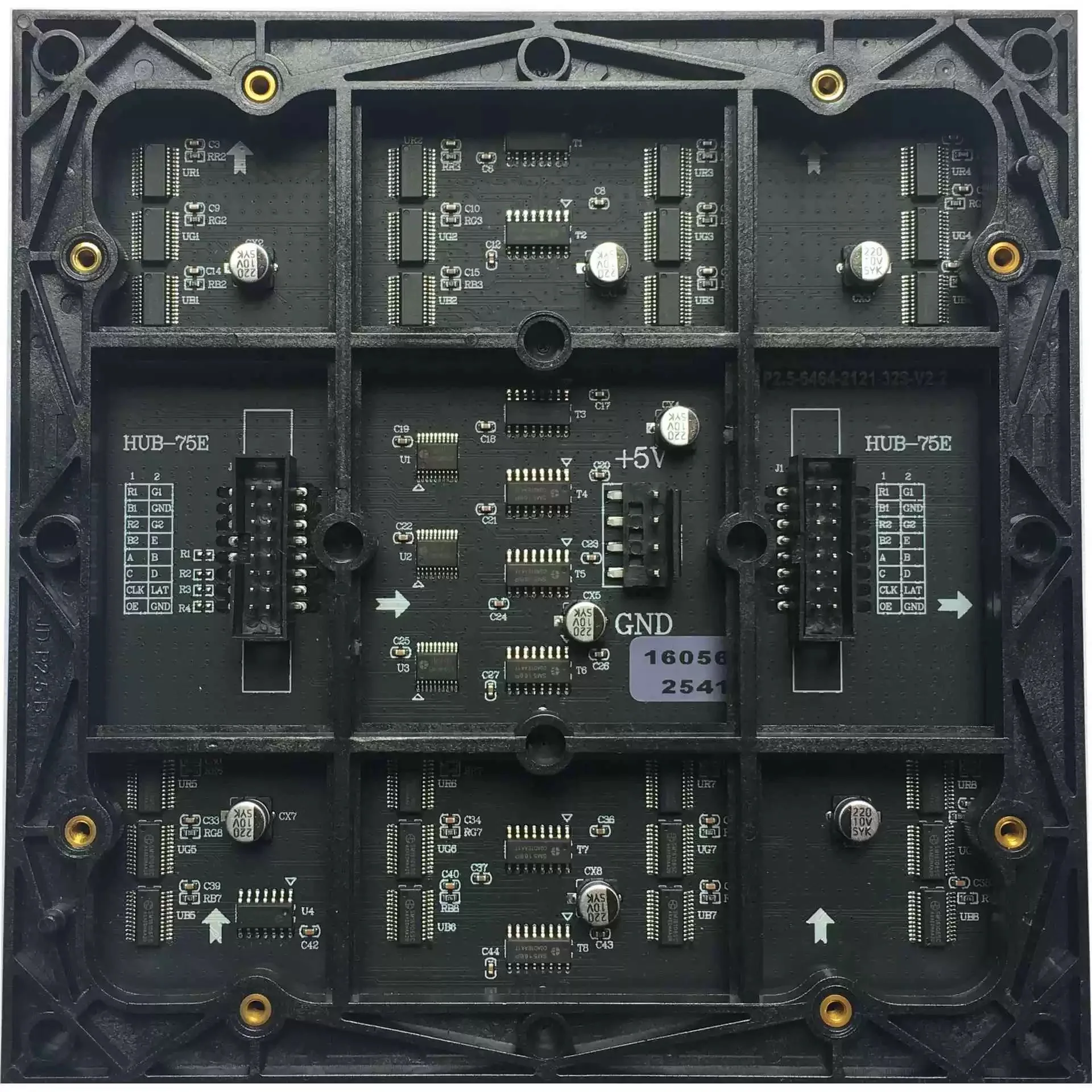 Moduł ekranu LED P2.5 do użytku wewnętrznego, pełnokolorowy, 160x160mm, wysoka jasność, 64x64 piksele, skanowanie 1/32, panel wyświetlacza LED RGB SMD2121. — zdjęcie produktu 3