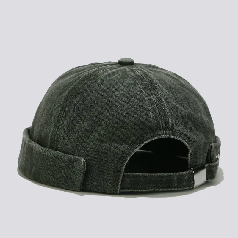 Retro Dome Beanie Hut für Männer und Frauen randlose Hüte Skull cap Docker Vintage verstellbare einfarbige Neuheit Baumwolle