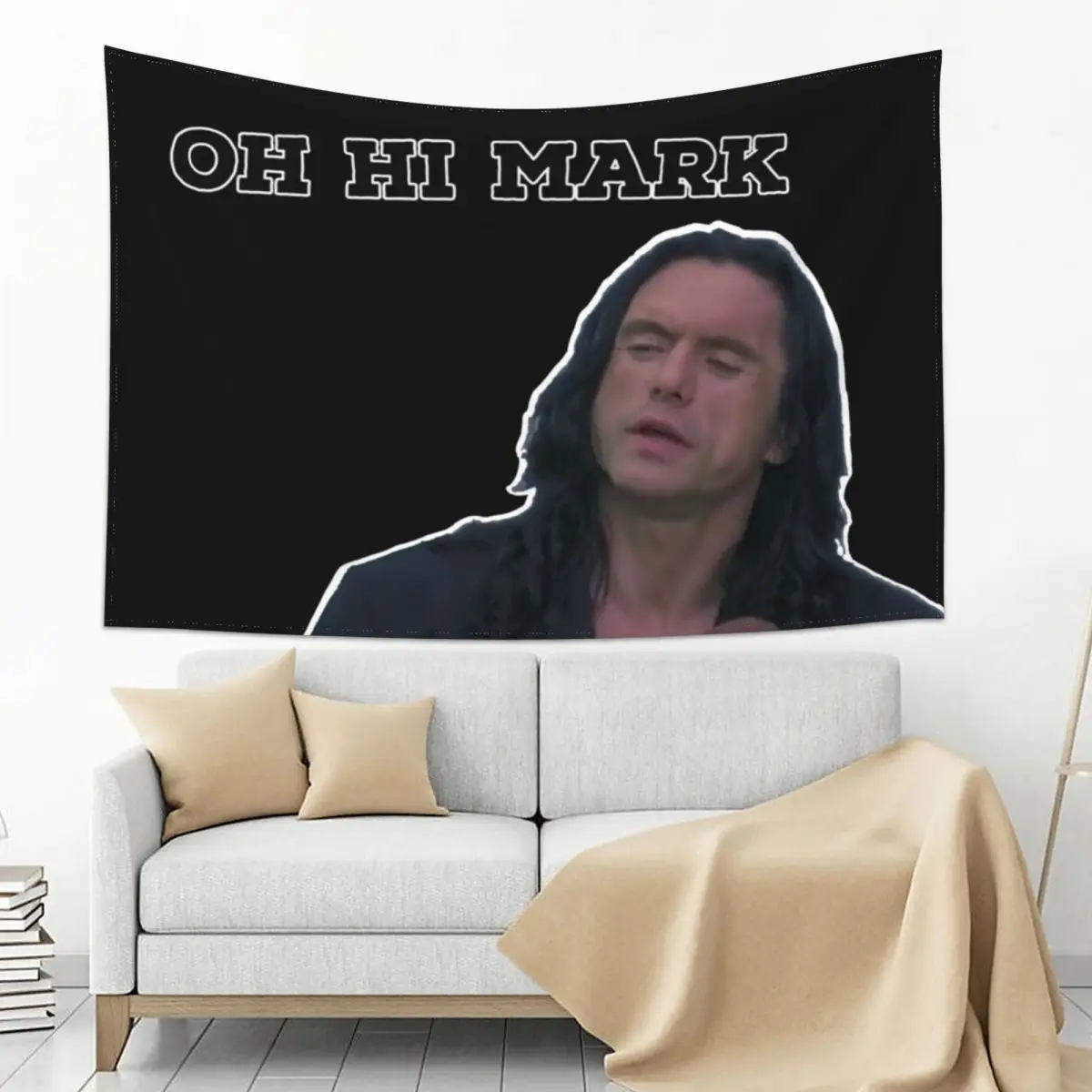 

Oh hi Mark Wiseau Tapestry Aesthetics For Room Bedroom Deco Cute Decor Tapestry