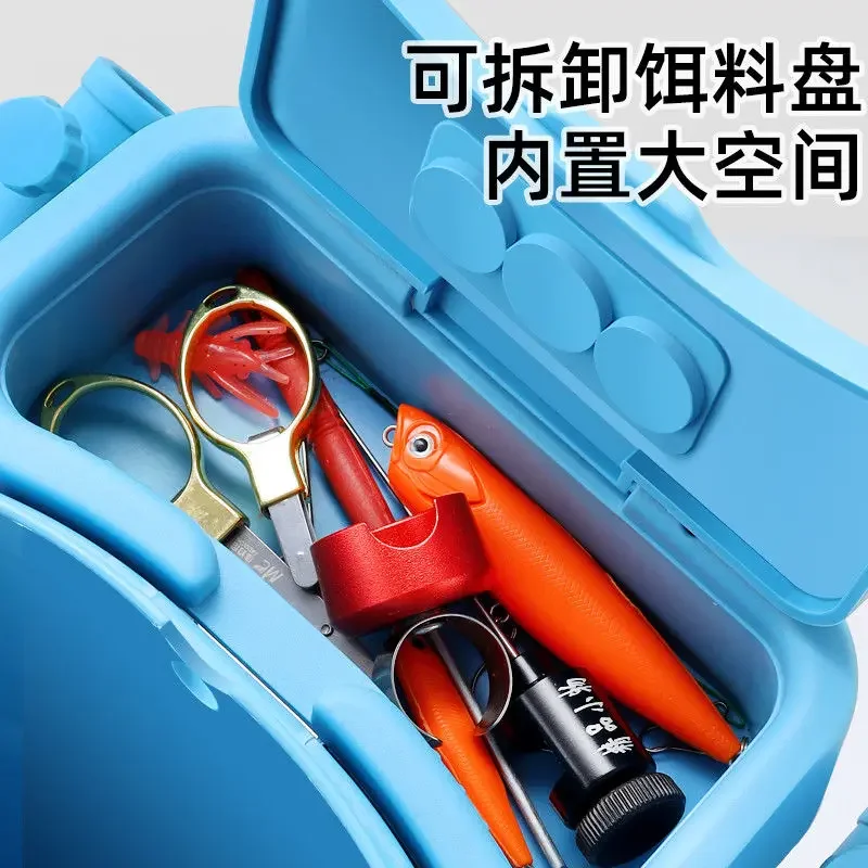 Ultra‑Light Mini Thickened Live Fish Bucket Multifunctional Portable Small Fishing Tackle Pouch Outdoor Fishing Storage Supplies