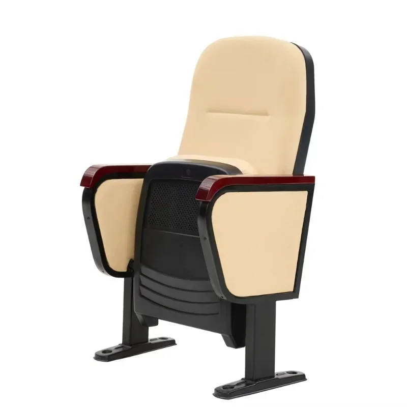 High-quality modern auditorium seating fabric conference hall chairs with lecture hall tables
