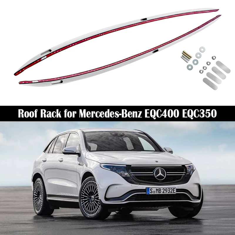 OEM style Roof Rack For Mercedes-Benz EQC400 EQC350 2020-2024 Rails Bar Luggage Carrier Bars top Cross bar Rack Rail Boxes