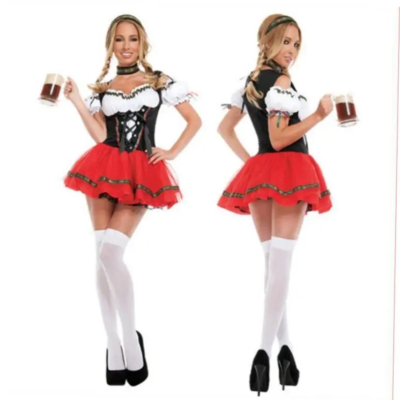 Loween Beer Girl Costume Bar serveur femme de chambre tenue femmes traditionnel National scène Performance vêtements printemps 2026